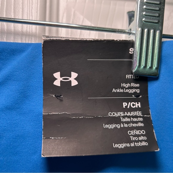 NWT Under Armour Vibrant‎ Blue Active Leggings Women’s Small Workout Activewear - Picture 5 of 5